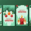 Hand-Drawn Flat Christmas Instagram Stories Collection – Festive Social Media Templates
